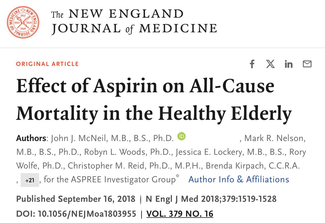 Article header: Effect of Apriin on All-Cause Mortality in the Health Elderly