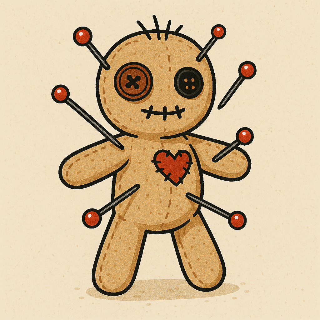 An image of a voodoo doll.